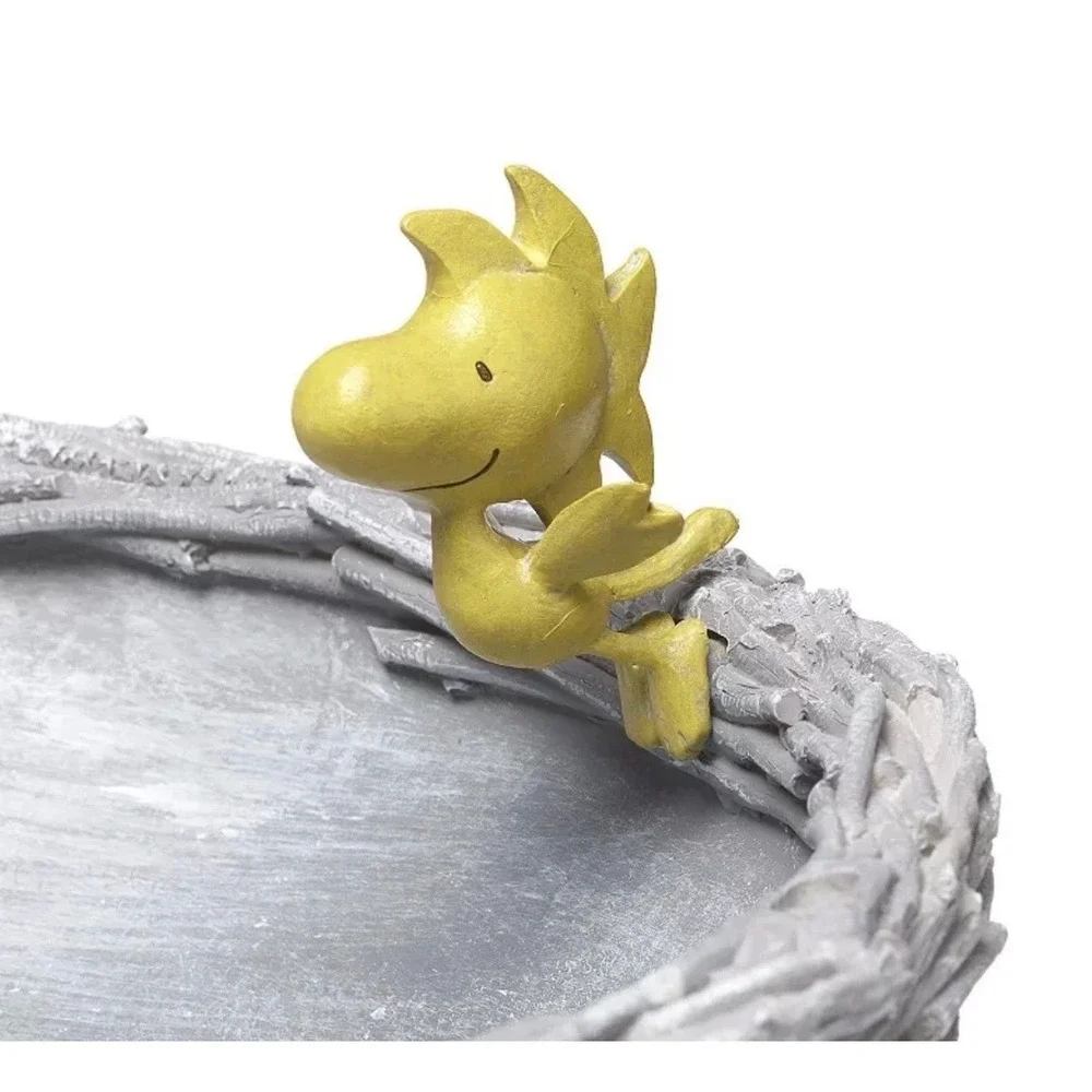 Roman Peanuts Woodstock Bird Bath Garden Statue Nest 6.25 Inch 14152 NEW